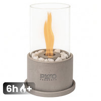 PyroProducts® Table Fireplace Cement White